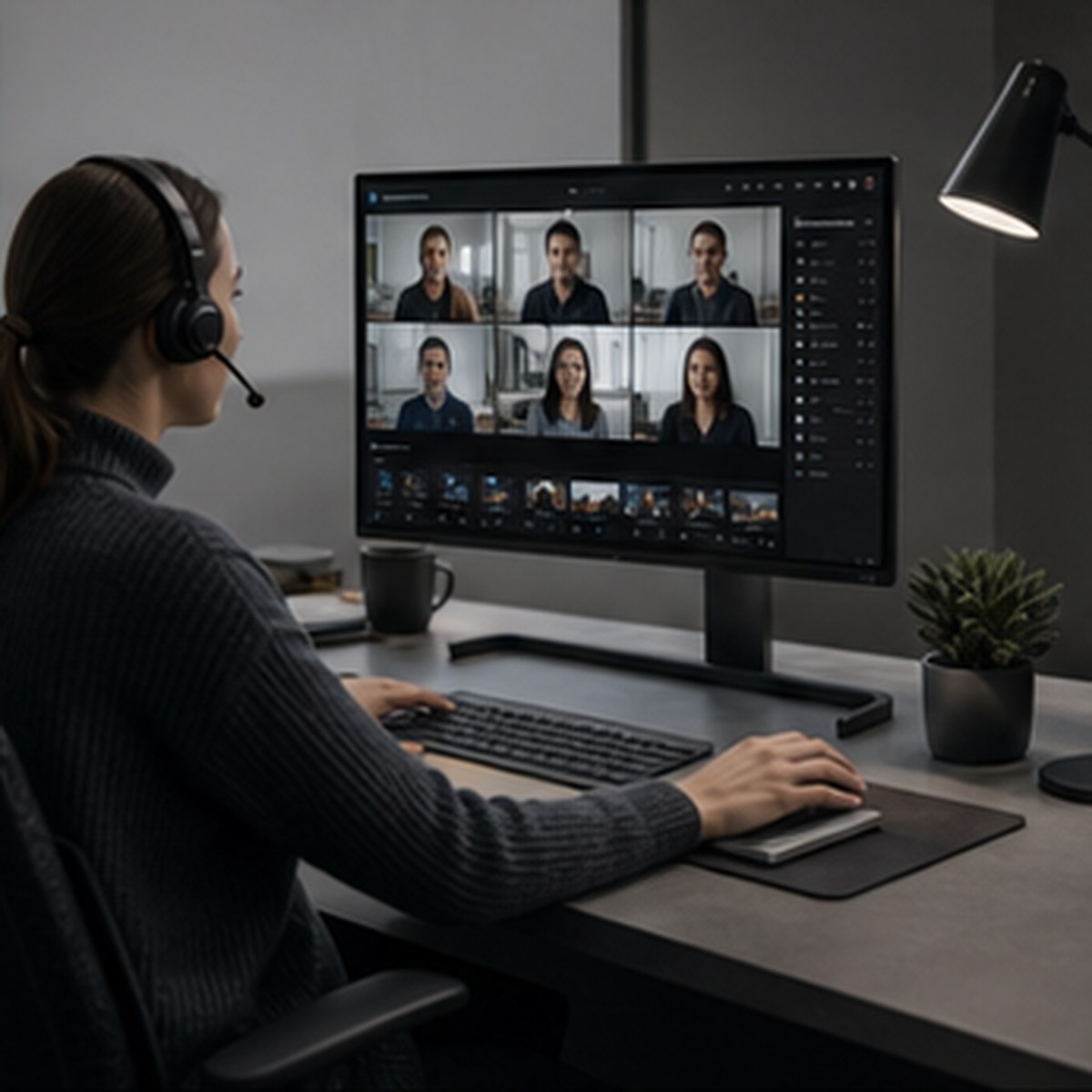 BroadSync demo conversation in a broadcast operations room